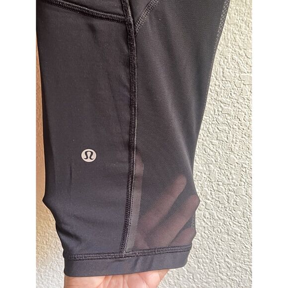 Lululemon Outrun 17" Crop Legging - Black - Size 8 - Picture 12 of 14
